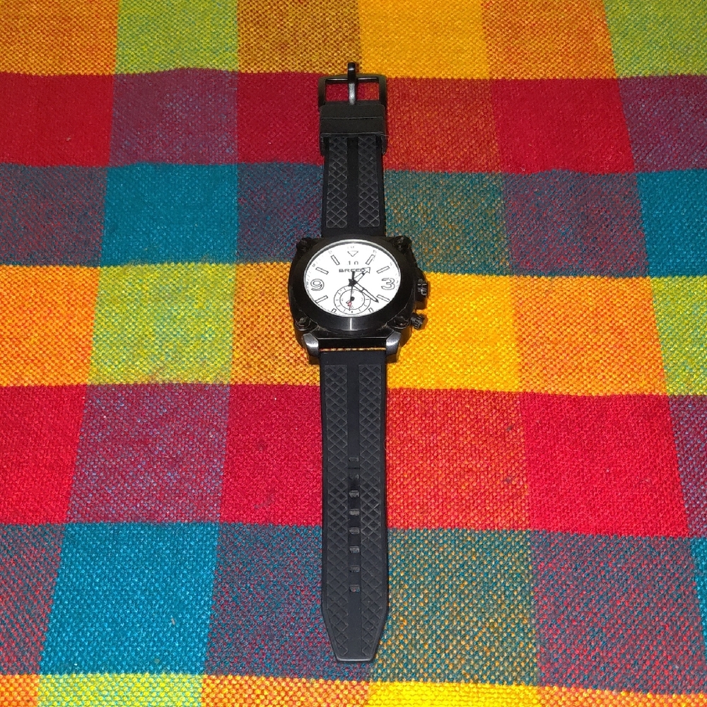 Breed Black Watch with White Dial